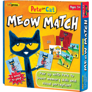 Pete the Cat Meow Match Game (Teacher Created Resources)