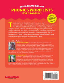 The Ultimate Book of Phonics Word Lists: Grades 1-2