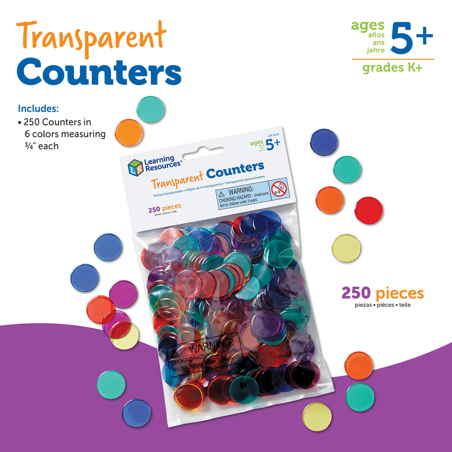 Transparent Counters, Set of 250 – A Brighter Child Homeschool ...
