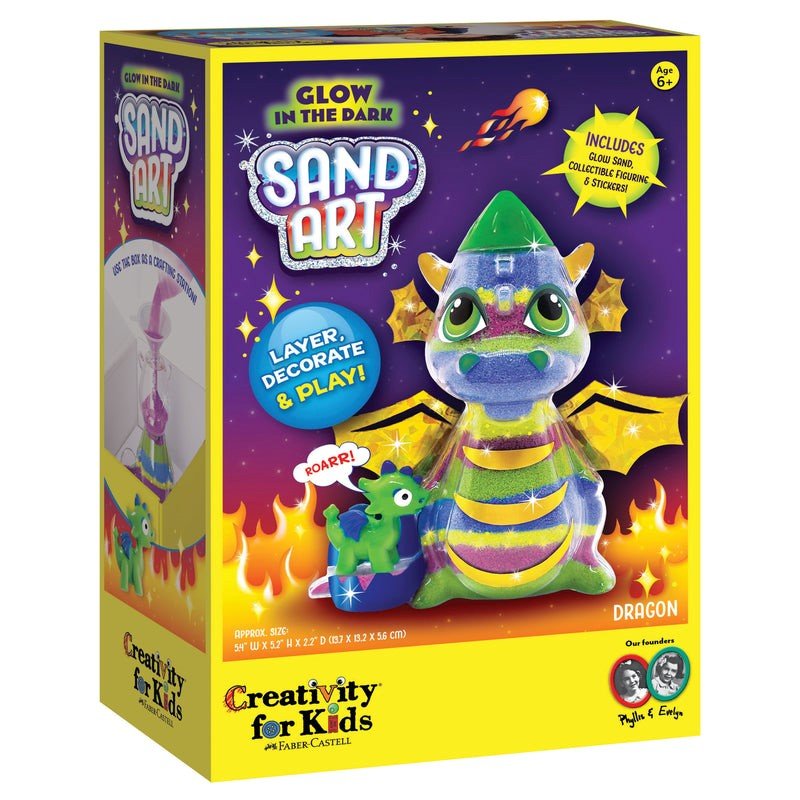 Glow in the Dark Sand Art Dragon