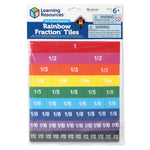Rainbow Fraction Soft Foam Magnetic Tiles