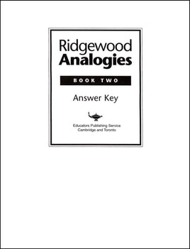 Ridgewood Analogies Book 2 Set (Teacher's Guide & Student Book)