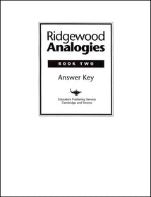 Ridgewood Analogies Book 2 Set (Teacher's Guide & Student Book)