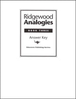 Ridgewood Analogies Book 3 Set (Teacher's Guide & Student Book)