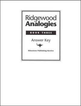 Ridgewood Analogies Book 3 Set (Teacher's Guide & Student Book)