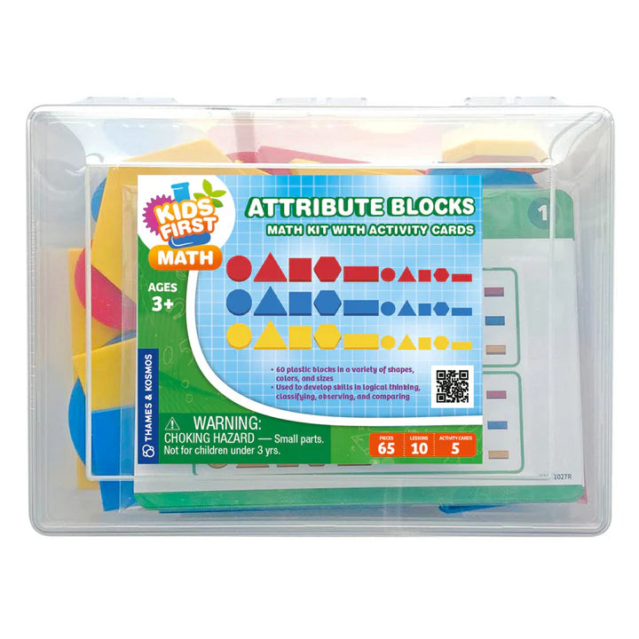 Kids First Math: Attribute Blocks Math Kit with Activity Cards