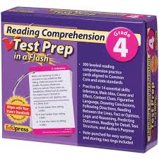 Reading Comprehension Test Prep in a Flash Grade 4
