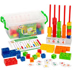 Kids First Math: Stacking Block Abacus Math Kit with Activity Cards