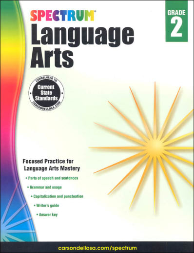 Spectrum Language Arts 2015 Grade 2 (Damaged Cover - All Sales Final)