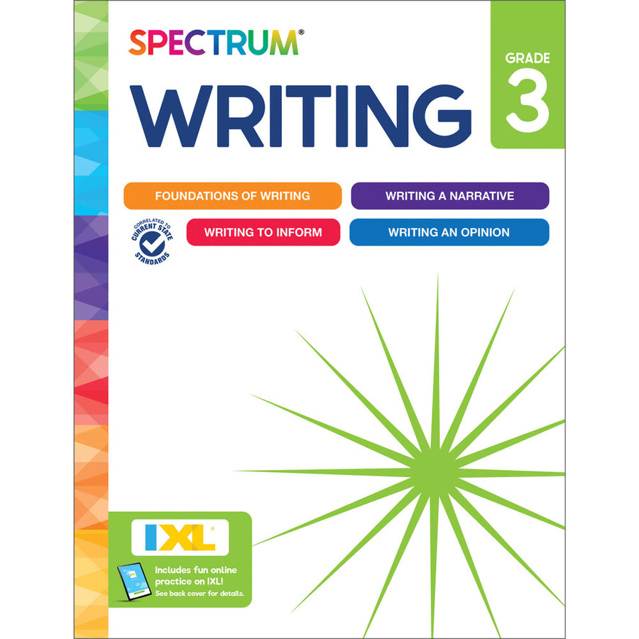 Spectrum Writing Workbook Grade 3 Paperback