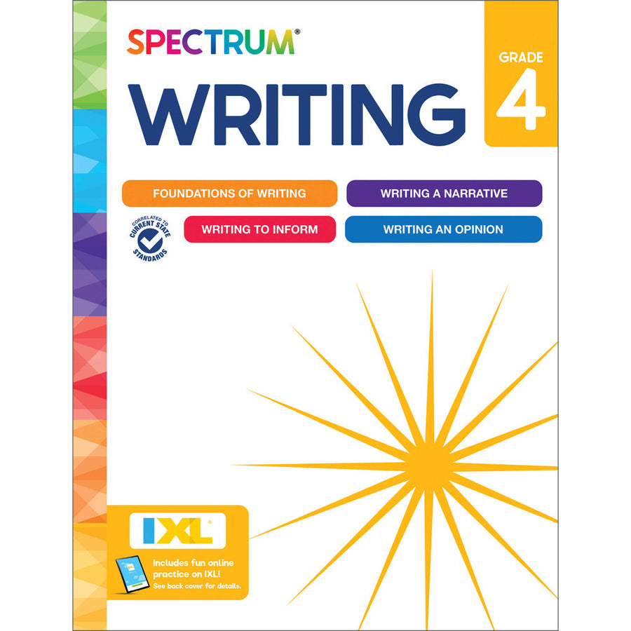 Spectrum Writing Workbook Grade 4 Paperback