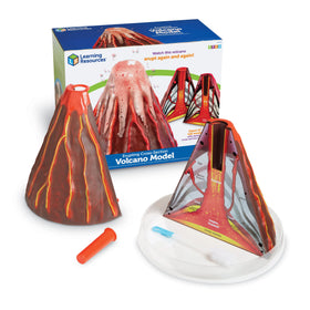 Erupting Cross-Section Volcano Model