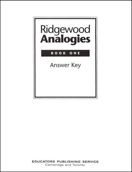Ridgewood Analogies Book 1 Set (Teacher's Guide & Student Book)