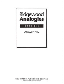 Ridgewood Analogies Book 1 Set (Teacher's Guide & Student Book)