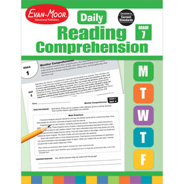 Daily Reading Comprehension, Teacher Resource Book Grade 7 Paperback