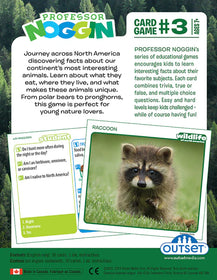 Professor Noggin Wildlife of North America Card Game #3