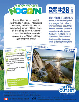 Professor Noggin Geography of the United States Card Game #28