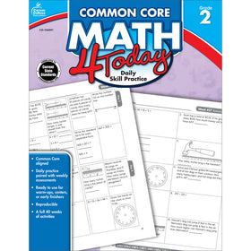 Common Core Math 4 Today Workbook Grade 2 Paperback