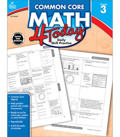 Common Core Math 4 Today Workbook Grade 3  Paperback