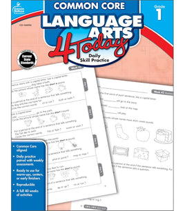 Common Core Language Arts 4 Today Workbook Grade 1