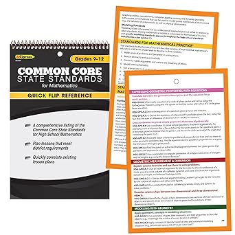 Common Core State Standards for Mathematics Quick Flip Reference Grade 9-12