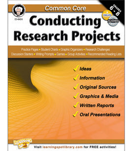 Common Core: Conducting Research Projects Resource Book Grade 6-8