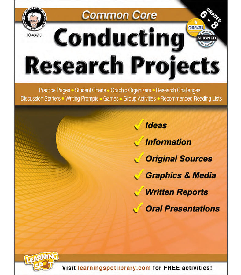 Common Core: Conducting Research Projects Resource Book Grade 6-8