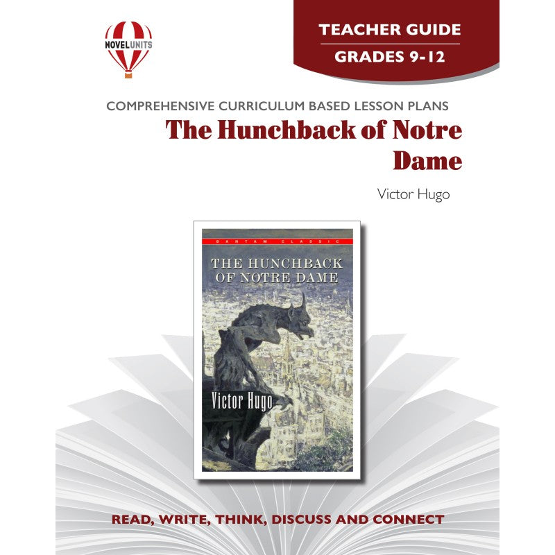 Novel Units Hunchback of Notre Dame Teacher Guide Grades 9-12