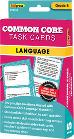 Common Core Task Cards Language Grade 5