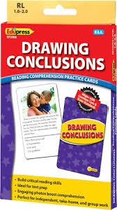 Drawing Conclusions Reading Comprehension Practice Cards Yellow Level