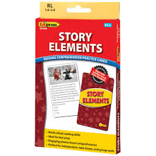 Story Elements Reading Comprehension Practice Cards Yellow Level