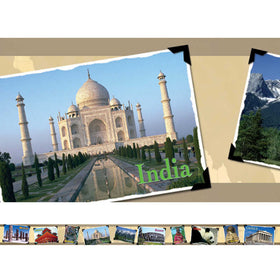 Around the World Postcards Border