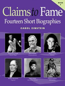 Claims to Fame Fourteen Short Biographies Book 3 Set (Teacher's Guide and Student Book) Grades 4-5