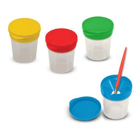 Set of 4 Spill Proof Paint Cups - Melissa and Doug