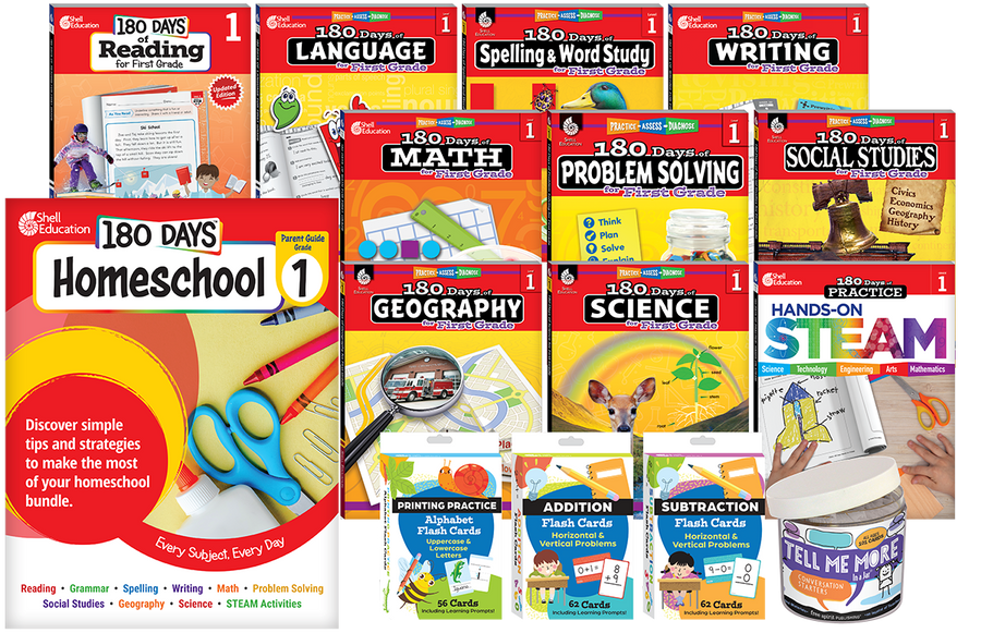 180 Days Homeschool Grade 1 Set