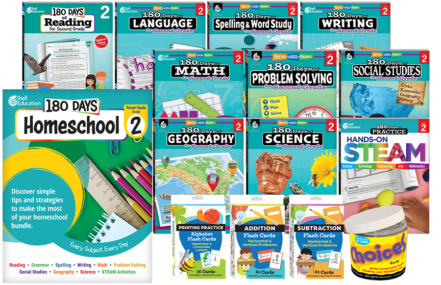 180 Days Homeschool Grade 2 Set