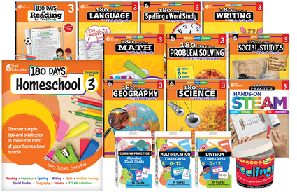 180 Days Homeschool Grade 3 Set