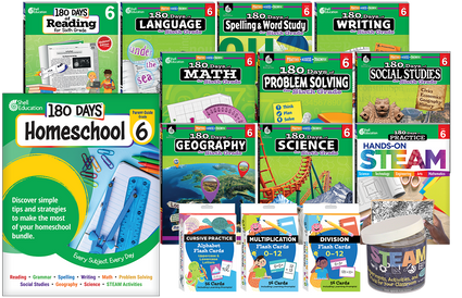 180 Days Homeschool Grade 6 Set
