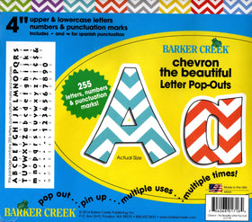 Barker Creek Letter Pop-Outs Chevrons the Beautiful