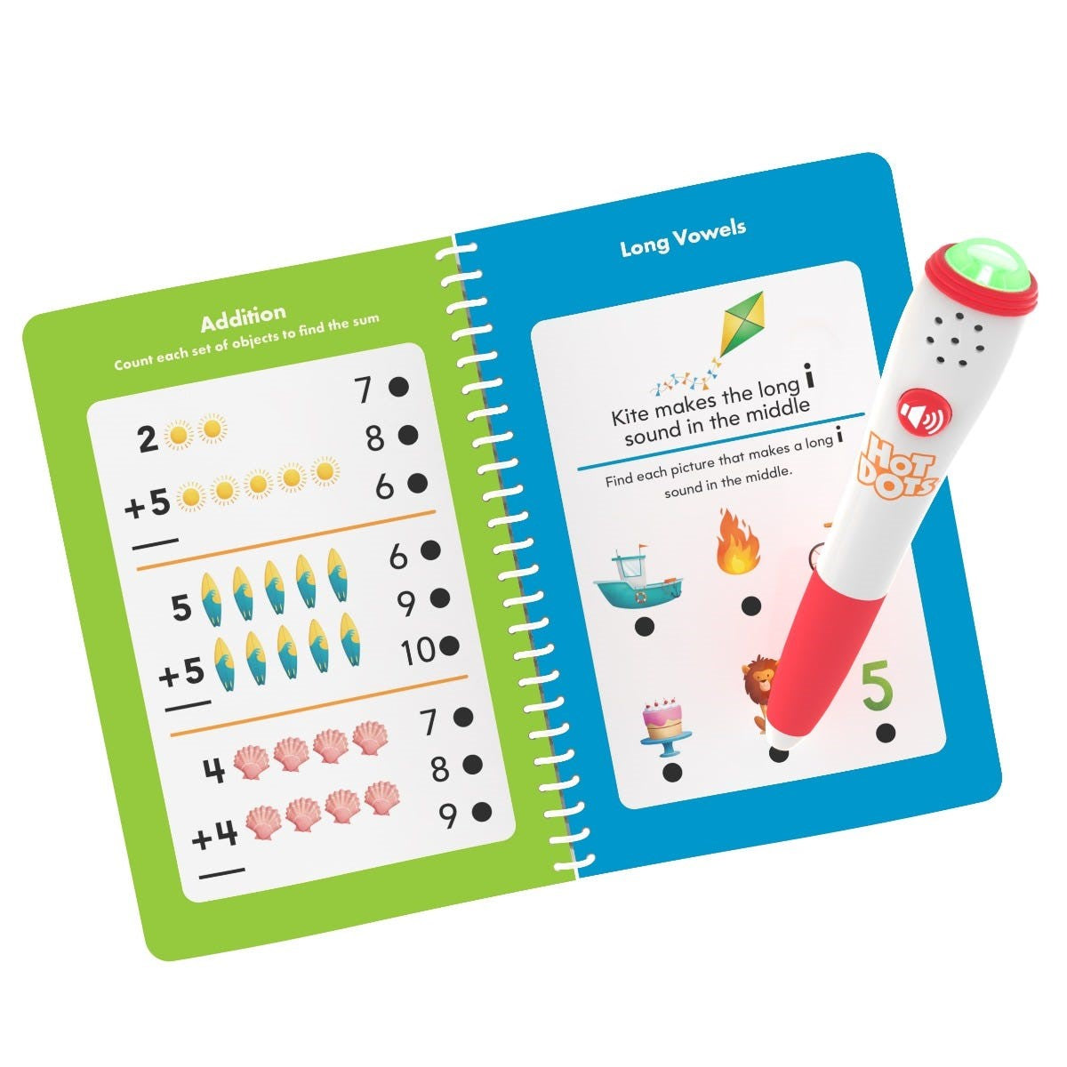 Hot Text For Math Questions Hot Dots® Kindergarten Essentials Reading & Math Workbook – A Brighter ...