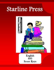 Starline Press English 800 Score Keys