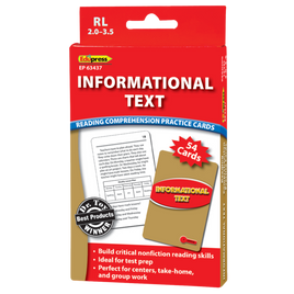 Informational Text Practice Cards Red Level