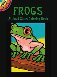 Frogs Stained Glass Coloring Book