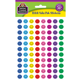 Happy Face Mini Stickers Valu-Pak (Teacher Created Resources)