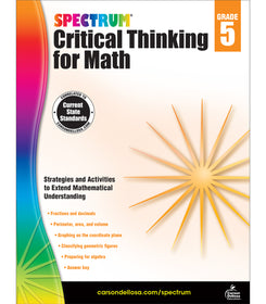 Spectrum Critical Thinking for Math Workbook Grade 5