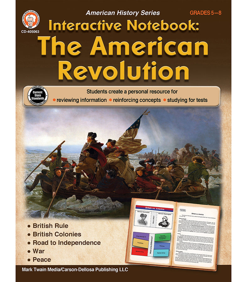 Interactive Notebook: The American Revolution Resource Book Grade 5-8 Paperback