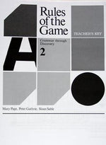 Rules of the Game Grammar through Discovery Book 2 Set (Student Book and Answer Key) Grades 7-8