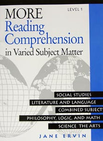 MORE Reading Comprehension Level 1, Workbook and Answer Key