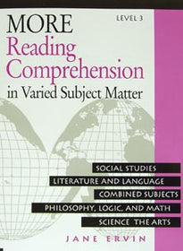 MORE Reading Comprehension Level 3, Workbook and Answer Key