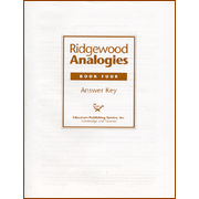 Ridgewood Analogies Book 4 Teacher's Guide   (Limited Quantities)